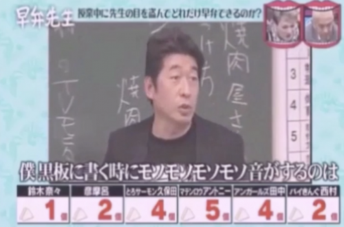 第2弾 早弁先生の結果と番組内容まとめ 池崎や平野ノラも参戦 水曜日のダウンタウン Yoshikiのトレンド速報